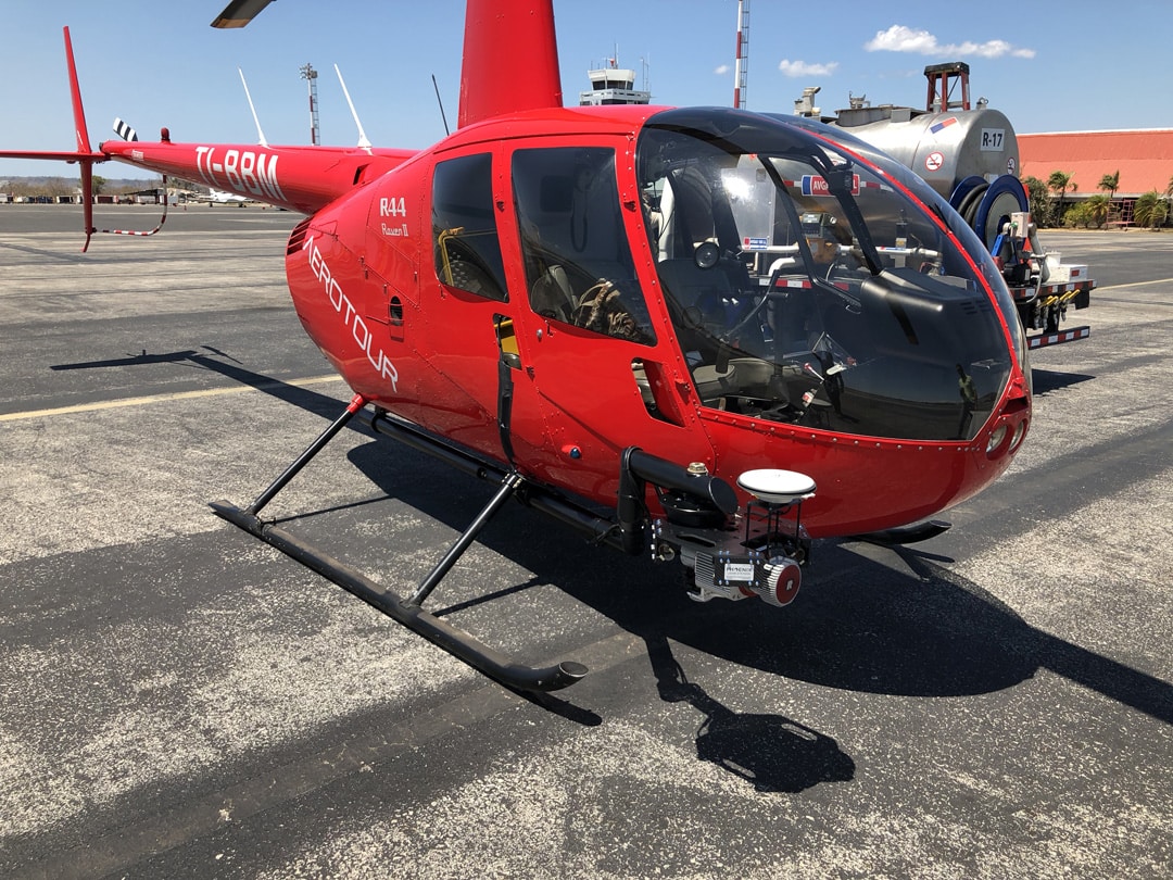 Robinson R44 Manned Helicopter with custom Phoenix LiDAR Integration