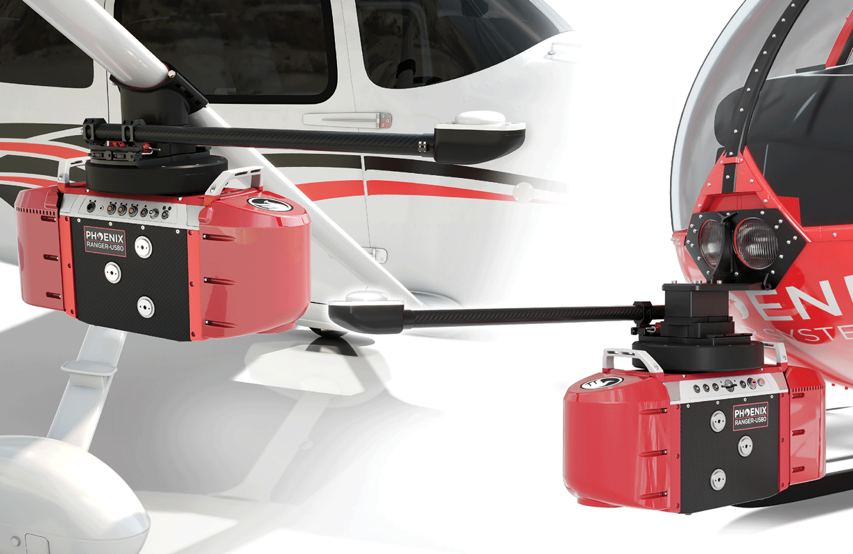 RANGER-U580 HB1 ON CESSNA + R44 RENDER